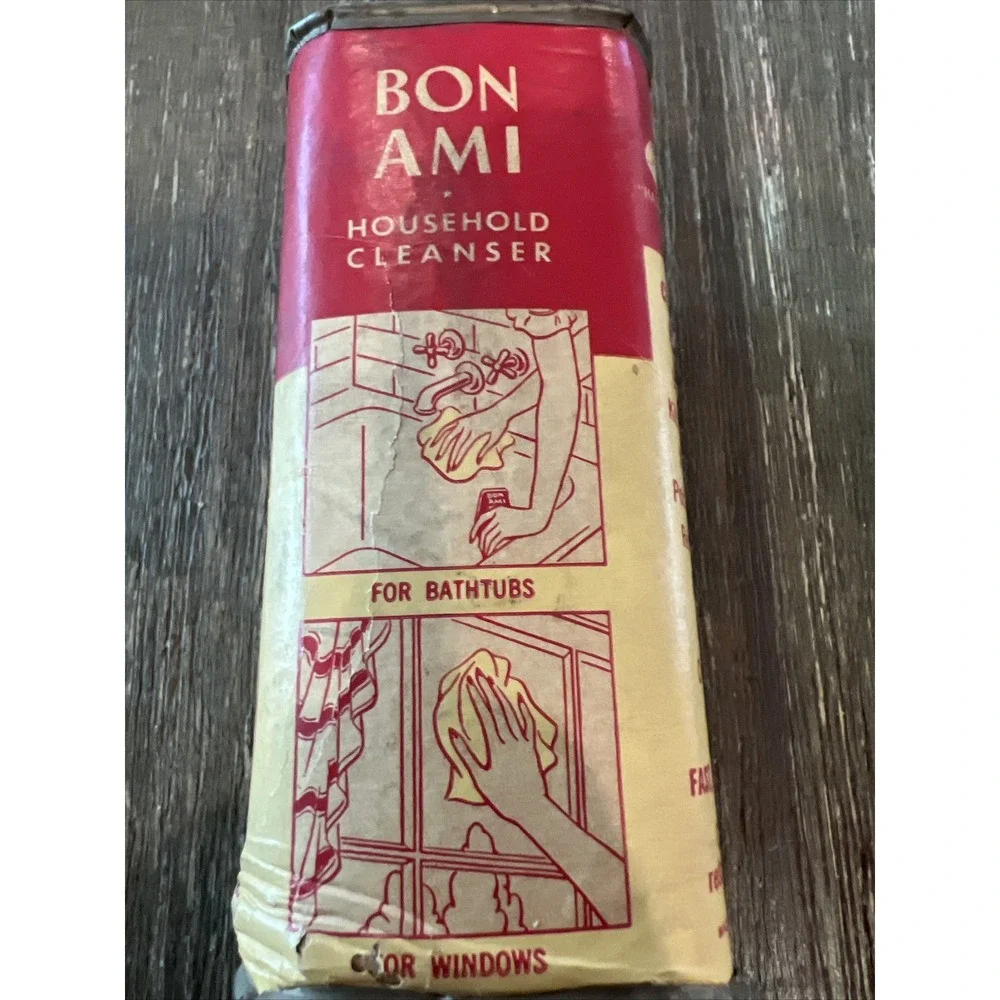 Vintage Kitchen Cleaning Bon Ami Polishing Powder 12 Oz NOS Unopened Full 1949